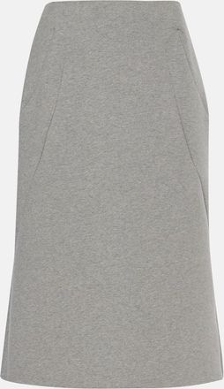 Dries Van Noten Cotton-blend midi skirt