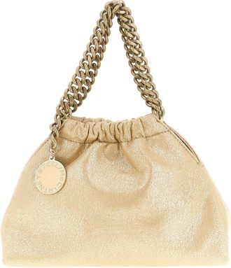 Stella McCartney Falabella Mini Drawstring Crossbody Bags Gold