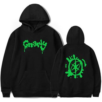 Generic Katseye Gnarly Logo Print Fashion Mens Hoodie Casual Loose Hoodie Street (Black,L)