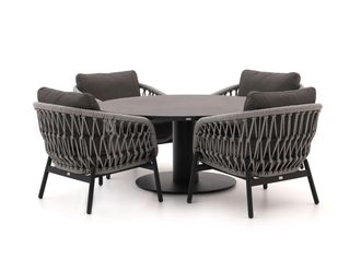 Bellagio la vita attrattiva Bellagio Cupello/La Fonte &oslash;150cm low dining tuinset 5-delig