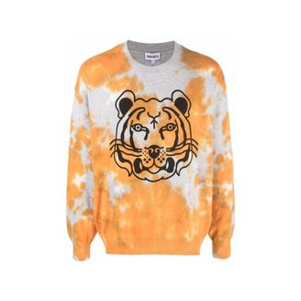 Kenzo Orange Cotton Mens Sweatshirt