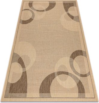 RugsX Rugsx - Alfombra De Cuerda Sisal Floorlux 20078 Color Ma&iacute;z/color Caf&eacute; Beige 140x200 Cm