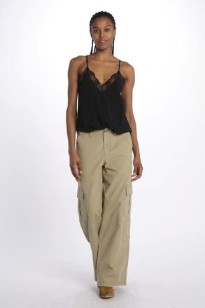 Zadig&Voltaire Broeken, Dames, Beige, S, Katoen, Parky Pants