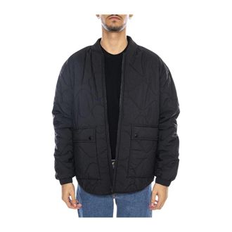 Only & Sons Only & Sons, Jassen, Heren, Zwart, XL, Leer, Onswren Gewatteerde Jas