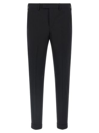 Pantaloni Torino Black Slim Flat Front Pants