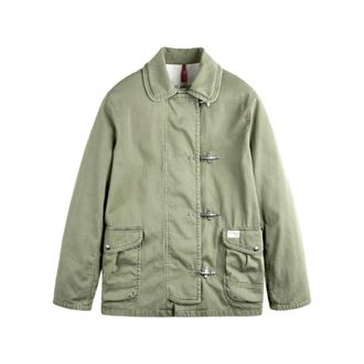 Fay Light Jackets, male, Green, Size: XL 4-Hook Jacket