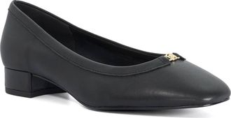 Dune London Ladies Approve Leather Ballet Flats Size UK 4 Flat Shoes Black