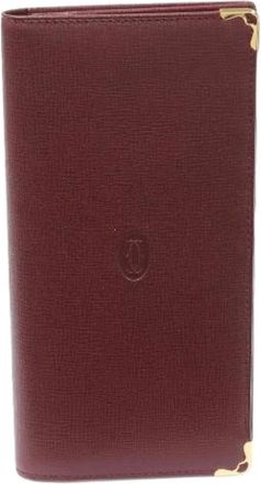 Cartier Pre-owned Wallets, female, Red, Size: ONE SIZE Pre-owned Leather wallets
