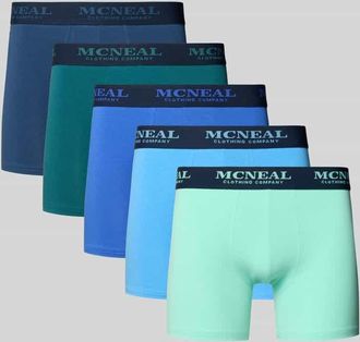 Mc Neal Slim Fit Briefs mit Logo-Detail im 5er-Pack in Petrol, Gr&ouml;&szlig;e XXL