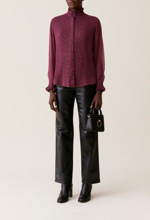 Claudie Pierlot Chemise fluide petits carreaux