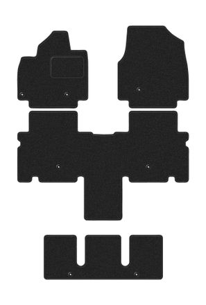 OEM Alfombrillas De Terciopelo Para Coche: Kia Ev9 Crossover De 7 Plazas (2023-) Antracita