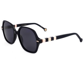 Carolina Herrera Womens 55mm Black Nude Sunglasses