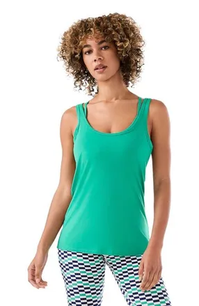 Tavi Fitted Swoop Tank in Spring Green at Nordstrom, Size X-Small