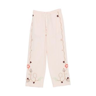 Forte_Forte Straight Trousers, female, Beige, Size: XS Straight Trousers