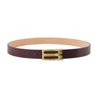 Victoria Beckham Belts, female, Red, Size: 90 CM Dorian Frame Belt