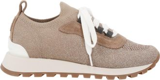 Brunello Cucinelli Beige Runner Sneakers