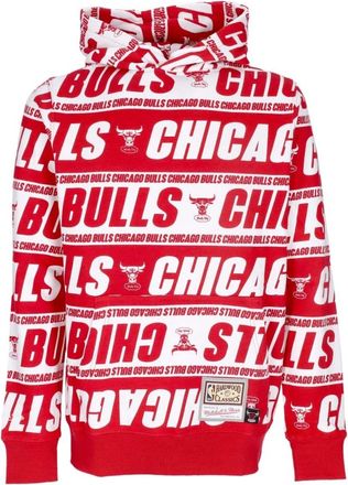 Mitchell & Ness Chicago Bulls Hoodie Hardwood Classics - Heren - Hoodies - Rood - S - Katoen - Hoodies & sweatvesten