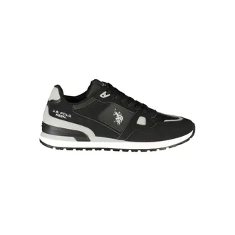 U.S.Polo Association Black Polyurethane Mens Mens Sneaker