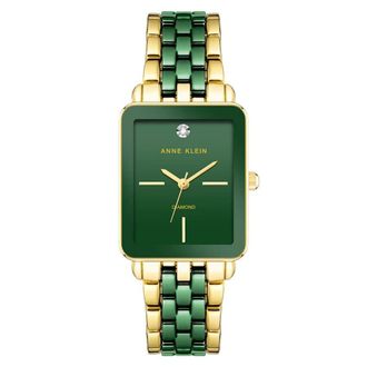 Anne Klein Classic Green Dial Ladies Watch AK/3668GNGB