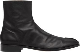Maison Margiela Schoenen, Heren, Zwart, 42 EU, Leer, New Classic Stitch enkellaarsjes