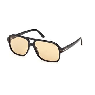 Tom Ford Madison-02 Zonnebril - Heren - Accessoires - Zwart - Maat: 60 MM Zijde