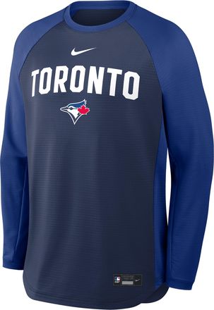 Nike Toronto Blue Jays Authentic Collection Nike Mens Dri-FIT Pullover Crew in Blue | 04H2002PTOR-7PG