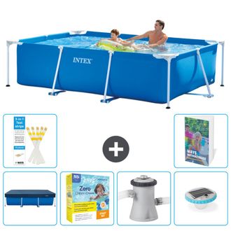 Intex Piscina Con Estructura Rectangular - 260x160x65 Cm - 7-piezas S4