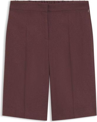 BOSS Relaxed-fit shorts in a linen blend