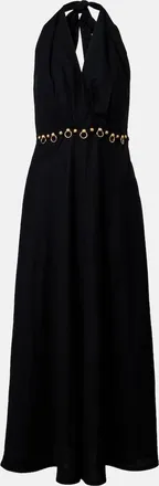 Vix Vestido midi Hailey en mezcla de lino