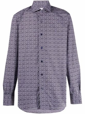 Mazzarelli Camicia a fiori - Viola