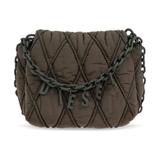 Diesel Tassen, Dames, Groen, ONE Size, Charm-D Schoudertas