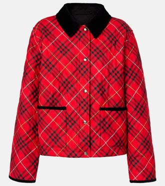 Burberry Giacca Burberry Check in cotone