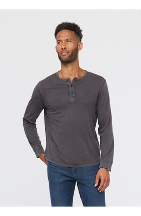Duer PurePima Vintage Henley in Washed-Grey at Nordstrom, Size Xx-Large