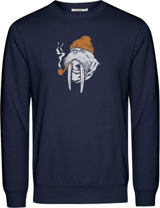 Greenbomb Smokey Walrus Wild Longsleeve f&uuml;r Herren | blau