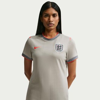 Nike Womens England x Palace Short-Sleeve Soccer Top in Grey | IB4703-052