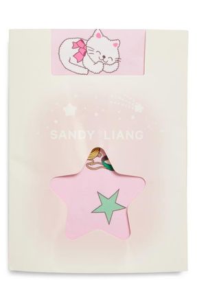 Sandy Liang Percy Print Tights in Pink Multi at Nordstrom, Size X-Small
