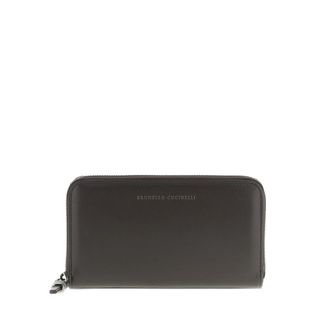 Brunello Cucinelli Embossed-logo Zip Wallet