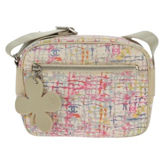 Chanel Vintage Clover Camera Printed Canvas Multicolour Canvas Handbag (Pre-Owned)