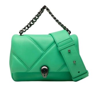 Bulgari Pre-owned Serpenti Cabochon - Dames - Pre-owned - Groen - Maat: ONE Size Leer