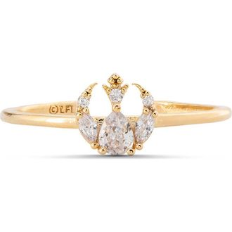 Girls Crew Star Wars Rebel Alliance Insignia Cubic Zirconia Ring in Gold at Nordstrom