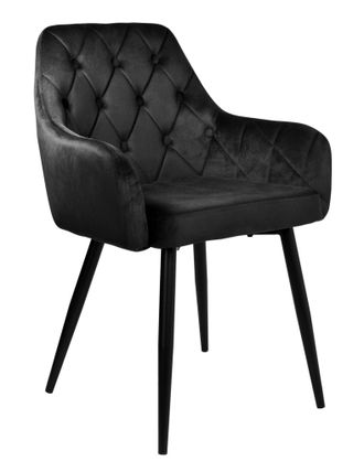 OEM Silla De Terciopelo Negro Atlanta Velvet