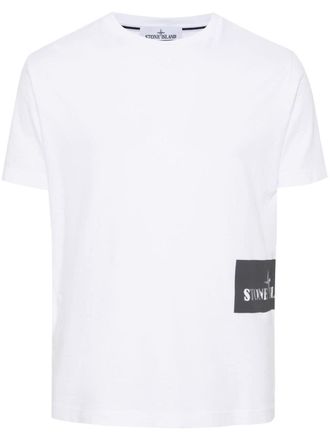 Stone Island logo-print T-shirt - White