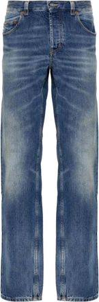 Saint Laurent Mens Low-Rise Straight-Leg Jeans, Waist Size 33