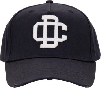 Dsquared2 Logo Baseball Cap - unisex - Accessoires - Zwart - Maat: ONE Size Katoen
