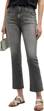 Moussy Womens Seneca Flare Jean In Grey