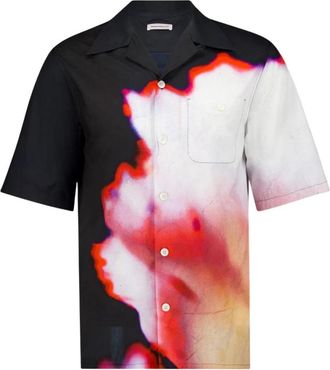 Alexander McQueen Multicolor Hawaiiaans katoenen overhemd - Heren - Korte mouwen Overhemden - Veelkleurig - S - Katoen - Overhemden