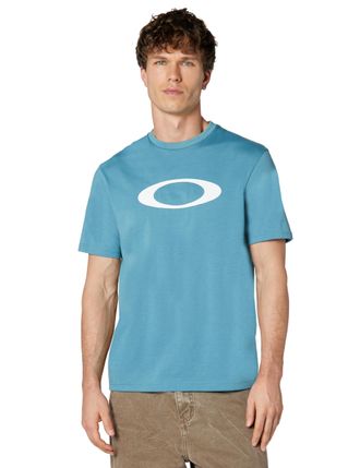 Oakley Mens O-Bold Ellipse Tee, Dark Pacific, Large