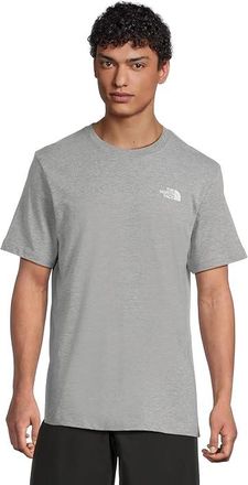 The North Face Evolution Regenerative Ink Box NSE Short Sleeve T-Shirts Graphic Mens T Shirt Tnf Pale Grey Heather/Summit Gold Regenerative Ink Print