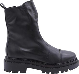 &Egrave; Mia Stijlvolle Enkellaars Bouillon Collectie - Dames - Enkellaarsjes - Zwart - 37 EU - Schoenen