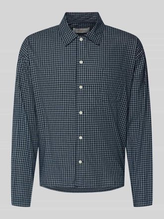 Jack & Jones Jack & Jones Regular Fit Freizeithemd aus Baumwolle Modell AUSTIN in Marine, Gr&ouml;&szlig;e XXL